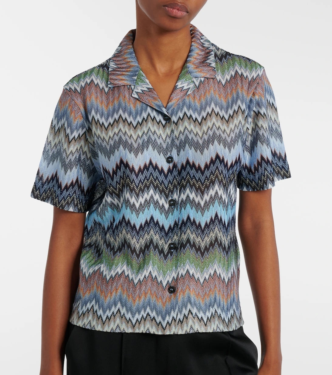 Missoni - Zigzag intarsia shirt