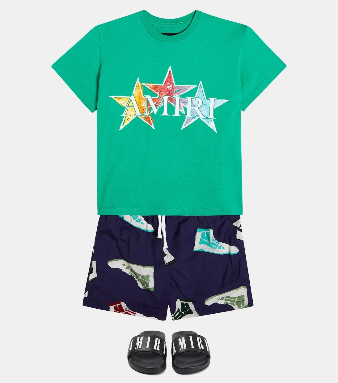 Amiri Kids - شورت سباحة مطبوع بنقشة Skel Top