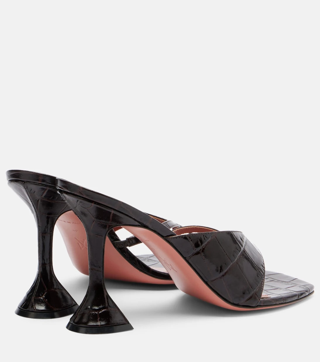 Amina Muaddi - Shiona croc-effect leather mules