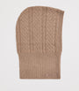 Max Mara Beige Cashmere Cable-Knit Balaclava