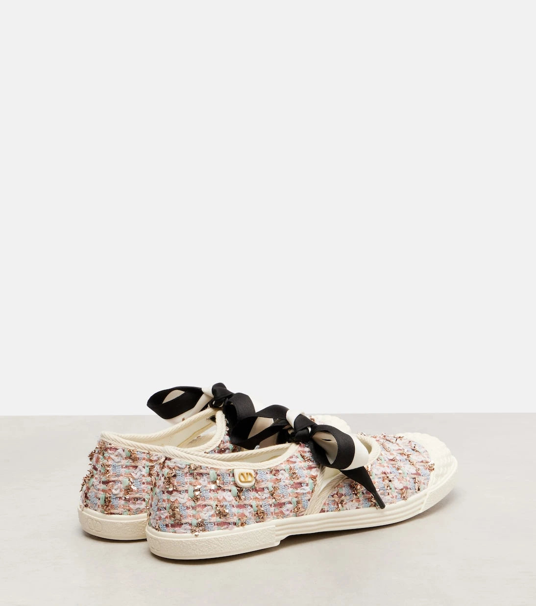 Valentino Garavani - Bay By Bay checked tweed sneakers
