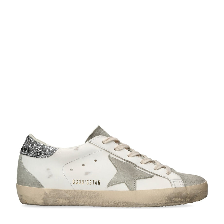 White Leather Super-Star Sneakers