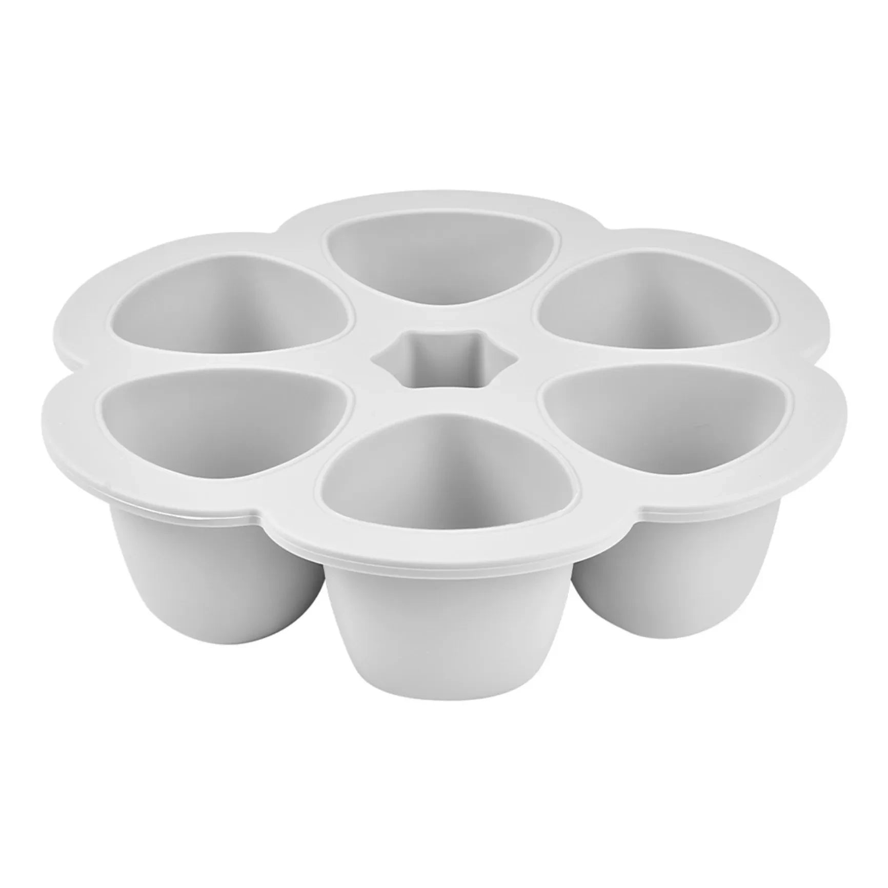 Béaba - Silicone Baby Food Mould - 6 x 90ml | Light grey
