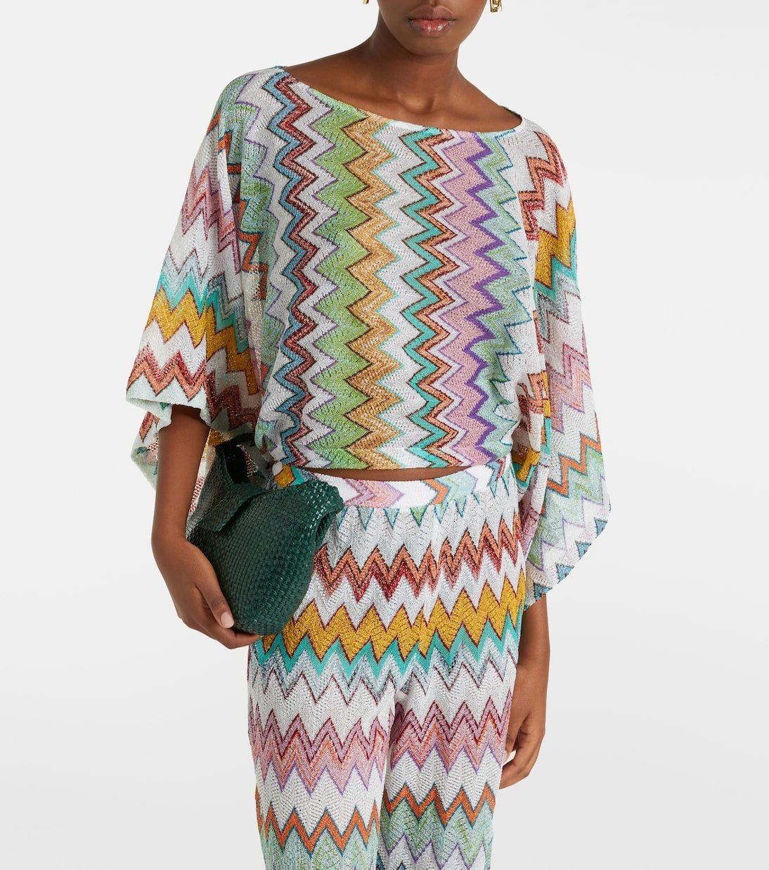 Missoni - توب محبوك بنقشة الزجزاج
