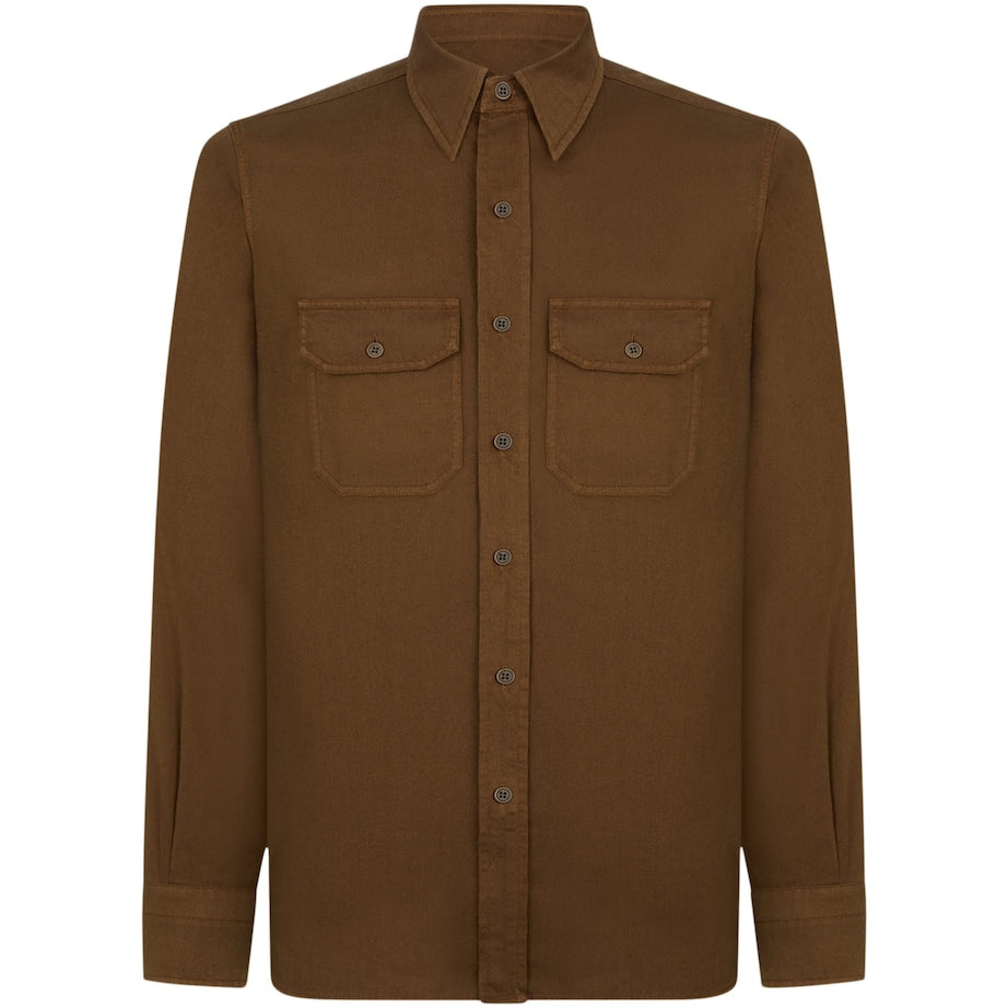 TOM FORD Cotton-Linen Slim Shirt