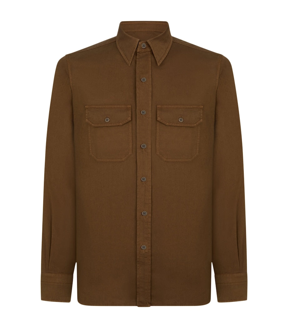 TOM FORD Cotton-Linen Slim Shirt