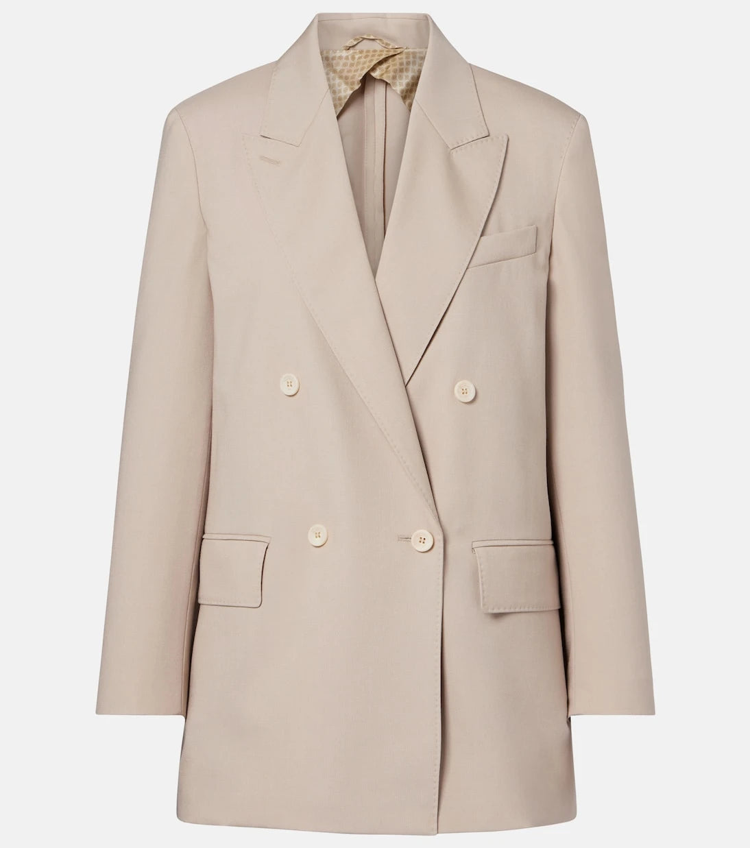 Max Mara - Double-breasted wool, mohair, and silk blazer
