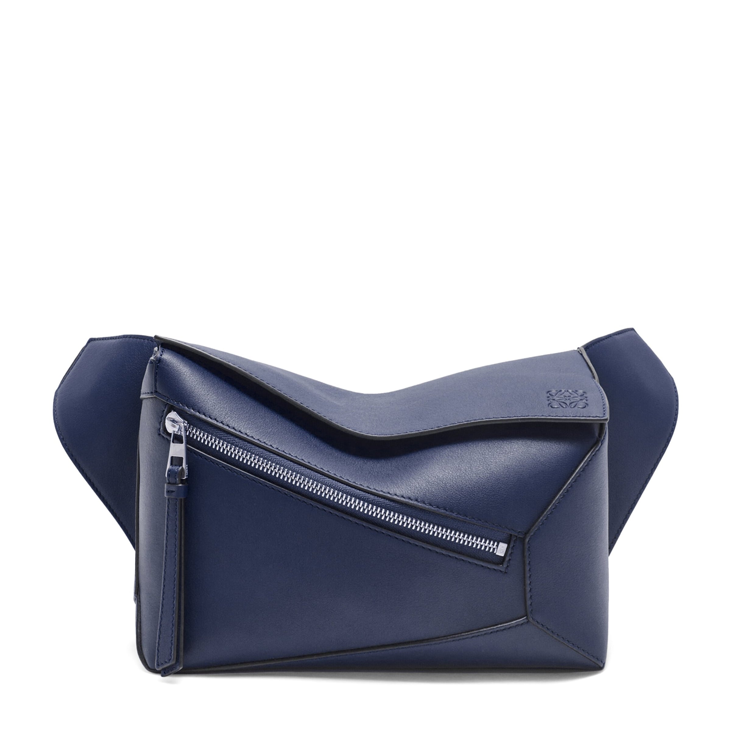 Small Leather Puzzle Edge Belt Bag