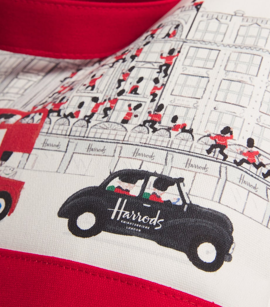 Large Cotton Christmas Knightsbridge Tote Bag IVORY