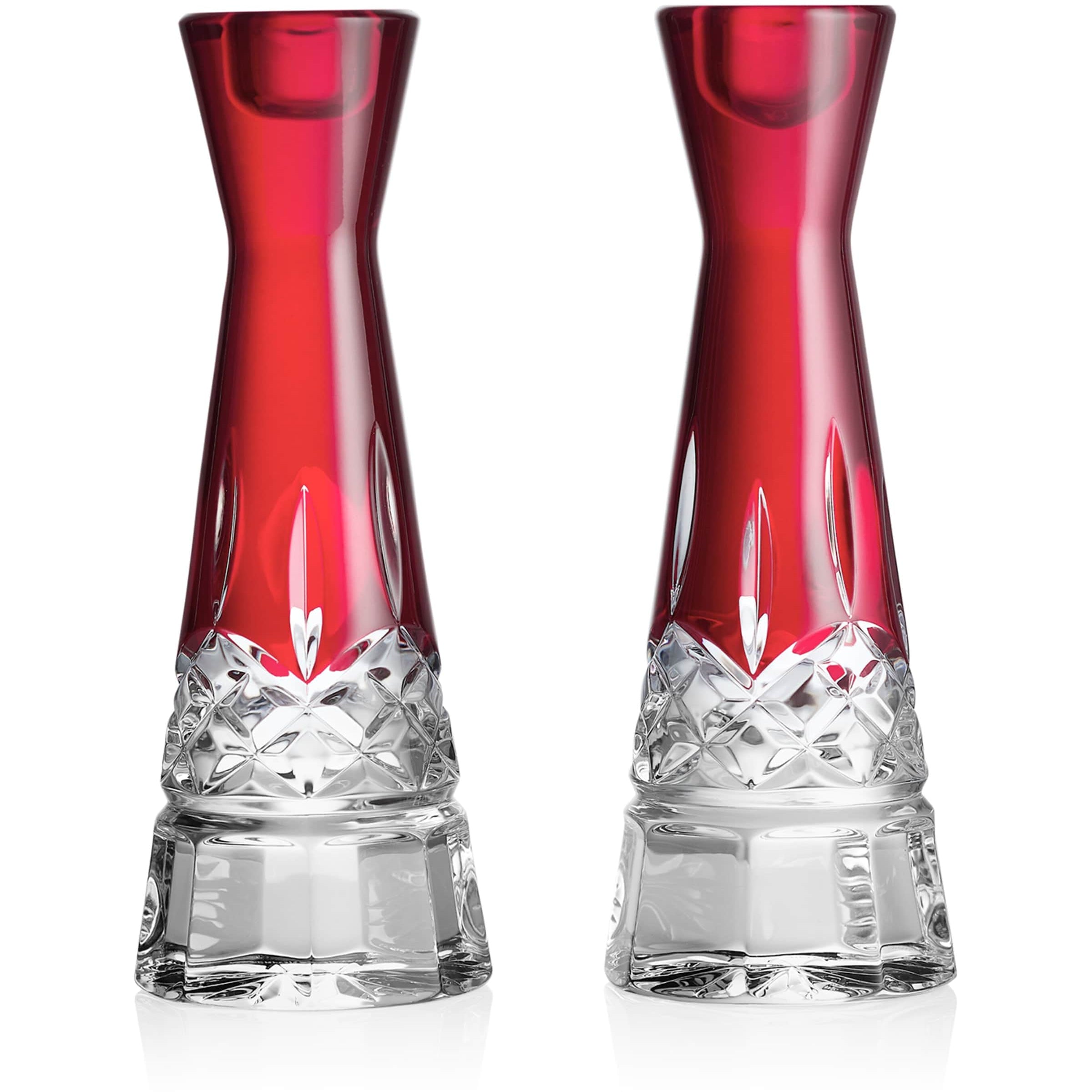 Crystal Lismore Candlesticks (Set of 2)