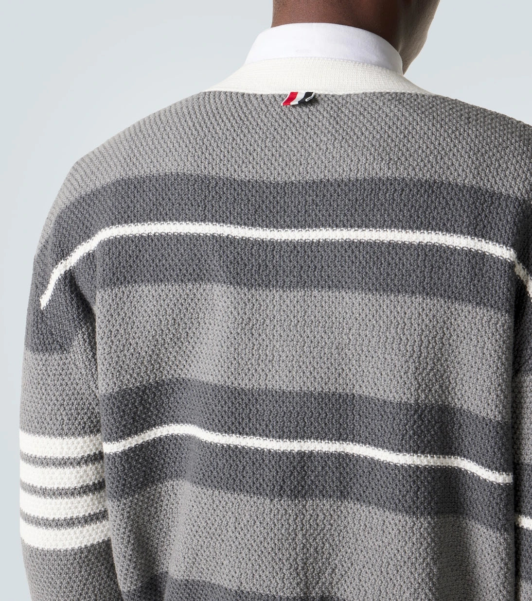 Thom Browne - Striped cotton cardigan