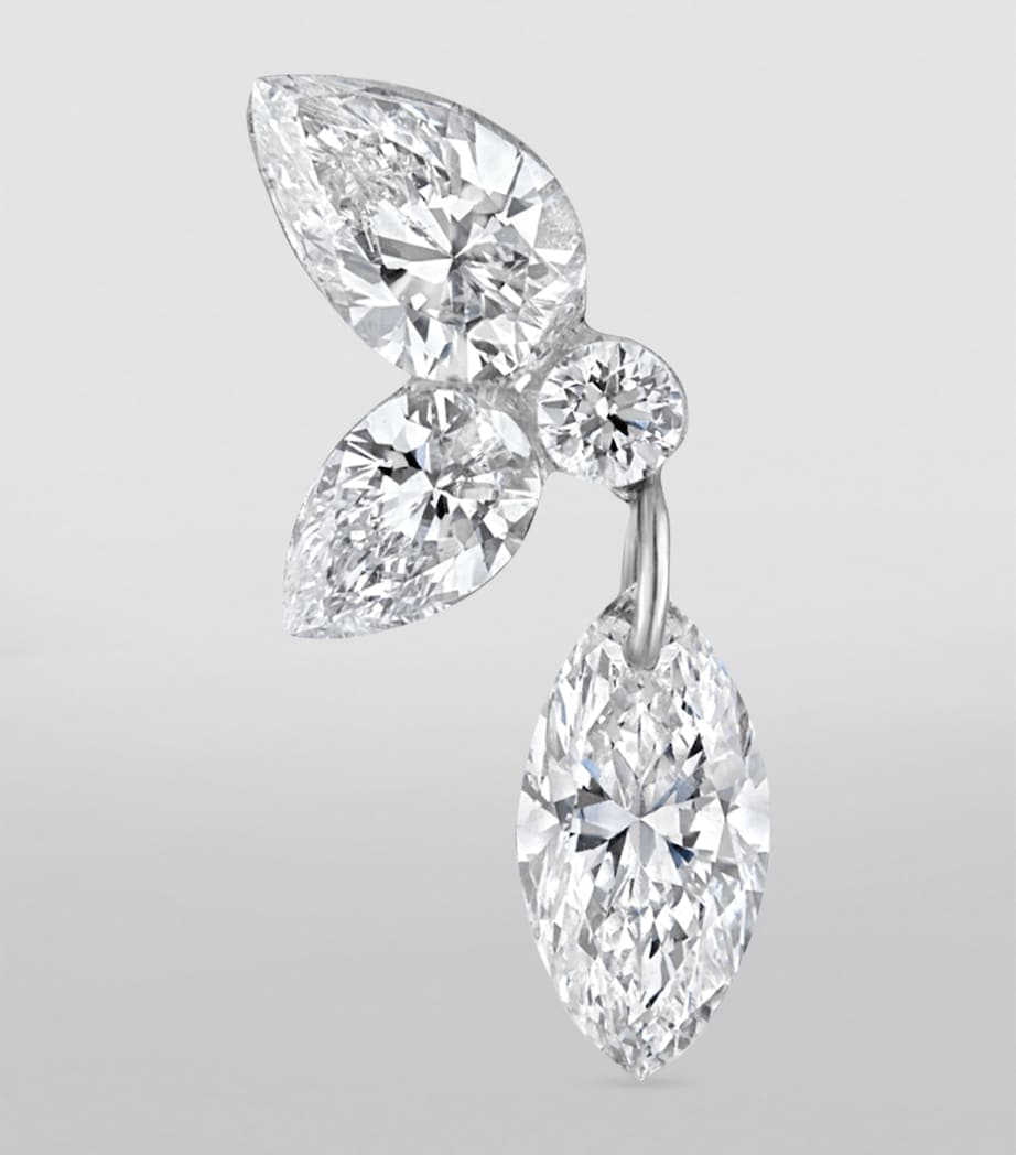 Maria Tash Grand Marquise Pear Diamond Echo Earring (Direction B, 10.5mm)