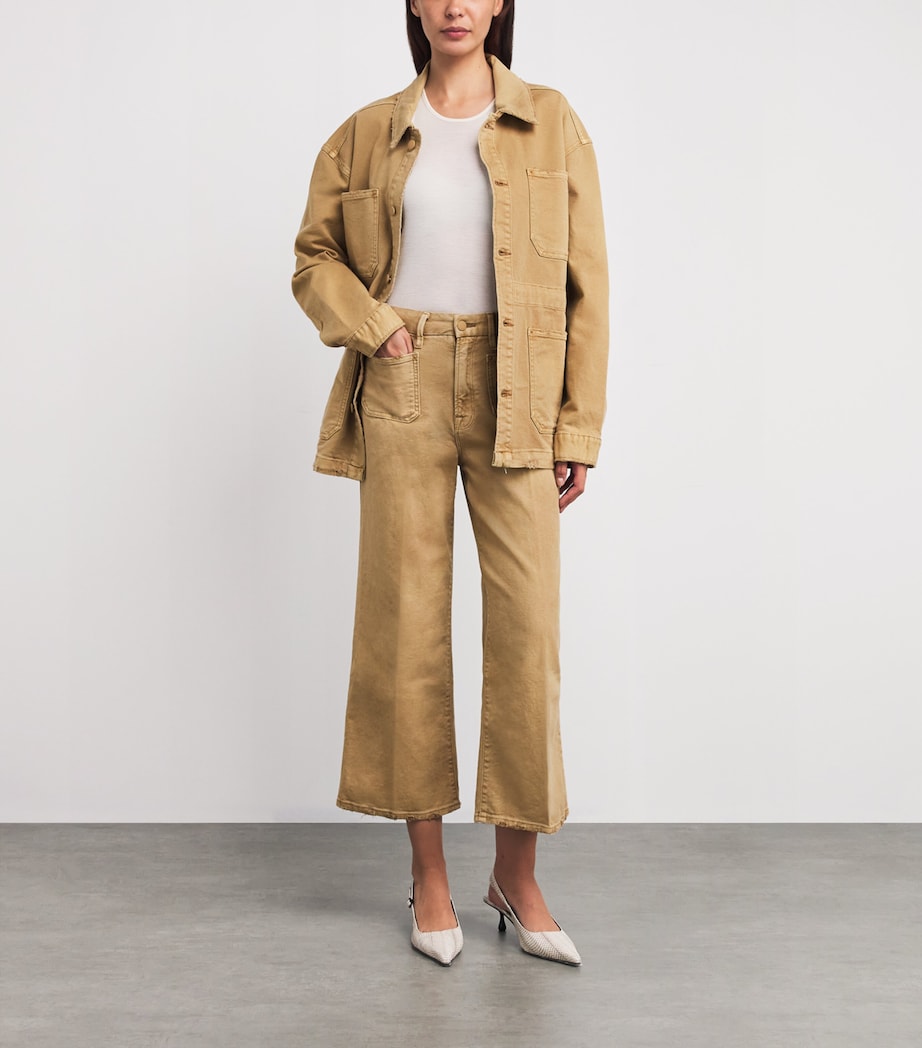 Beige Canvas Workwear Jacket