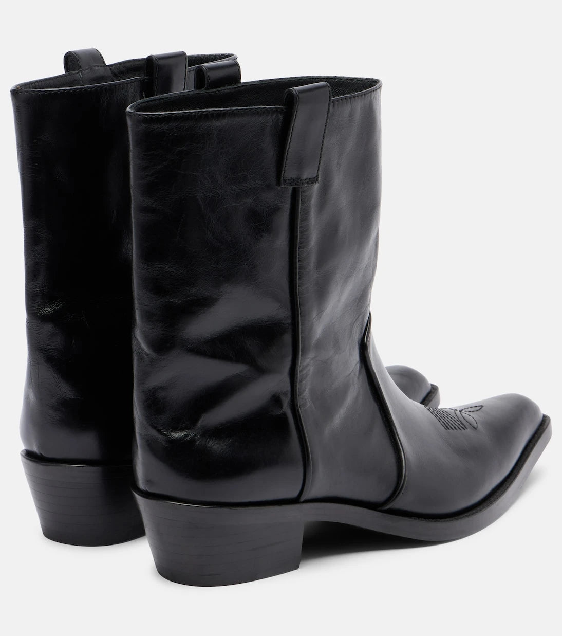 Khaite - Clive leather ankle boots