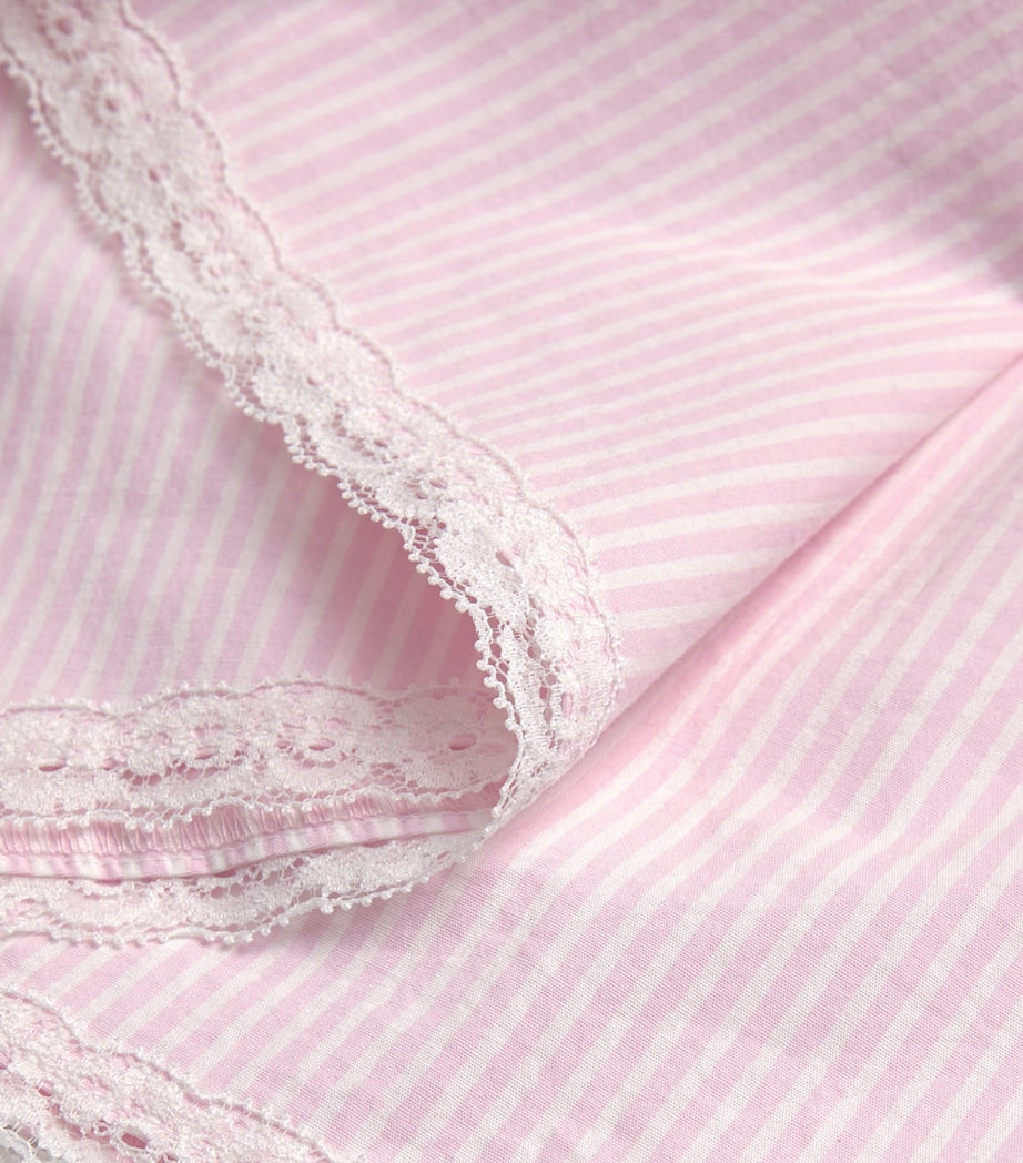 Skims Pink Cotton Poplin Sleep Shorts