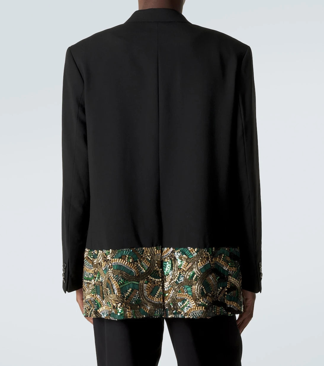 Dries Van Noten - Embellished double-breasted wool blazer