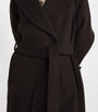Claudie Pierlot Brown Wool-Blend Belted Coat