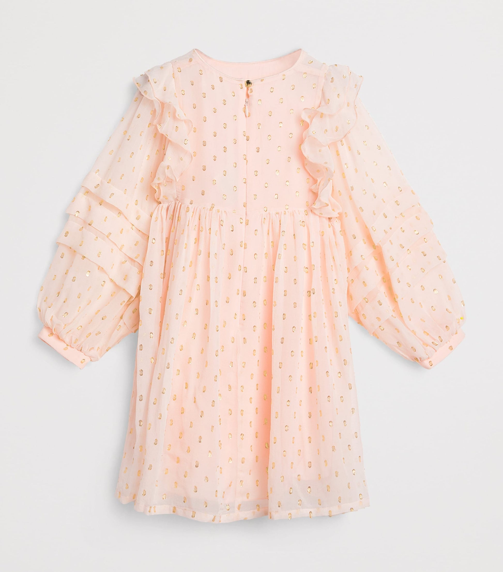 Chloé Kids Silk Ruffled Ceremony Dress (4-5 Years)