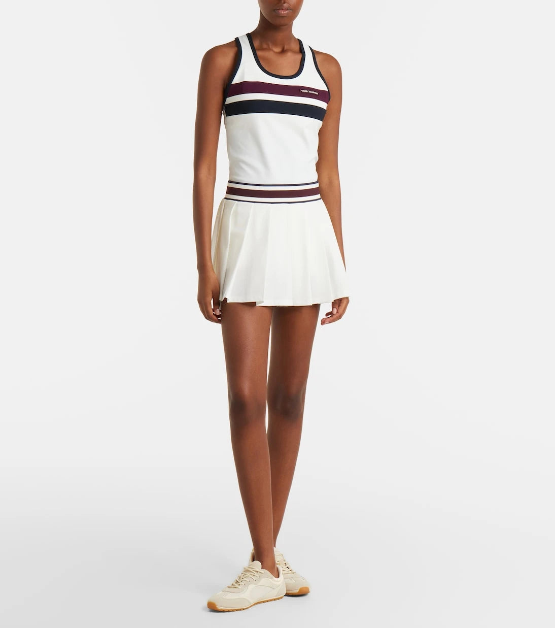 Tory Burch - Striped jersey tank top
