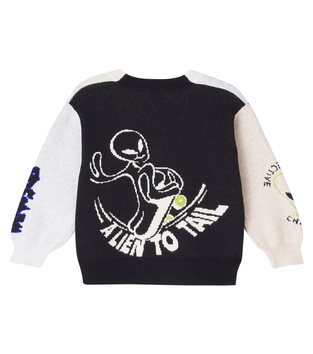 Molo - Burt jacquard cotton and wool cardigan