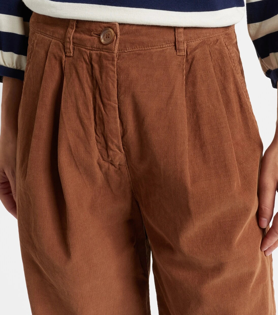 Velvet - Gail high-rise cotton straight pants