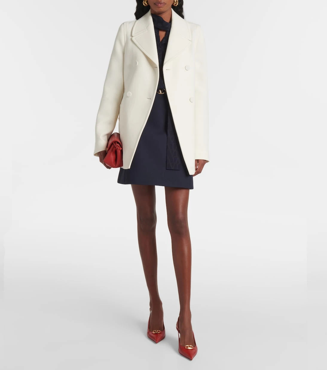 Valentino - Wool-blend crêpe blazer