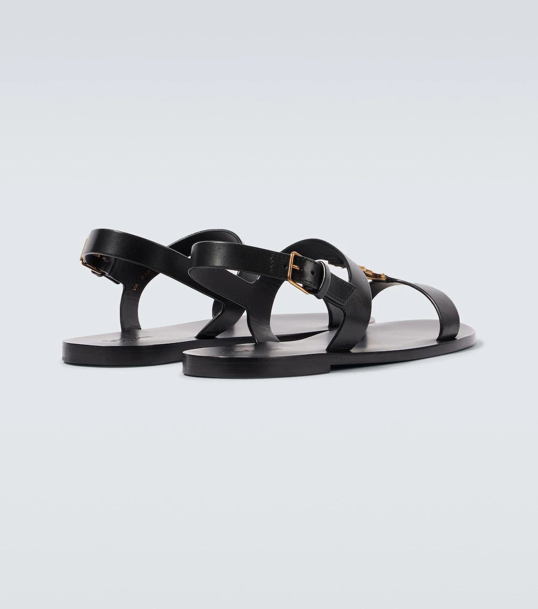 Saint Laurent - Cassandre leather sandals