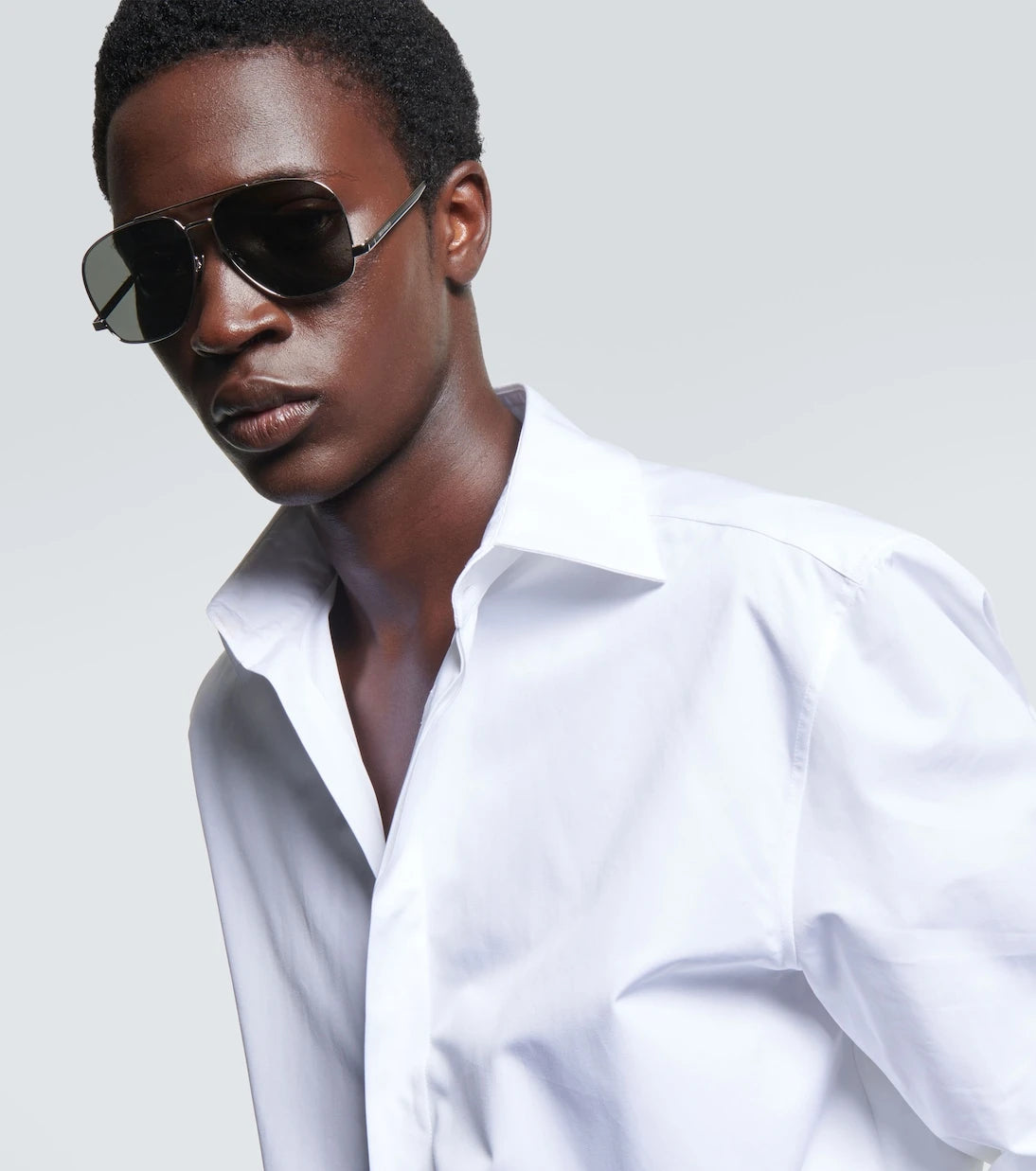 Saint Laurent - نظارات SL 653 Leon الشمسية بعدسات طيار