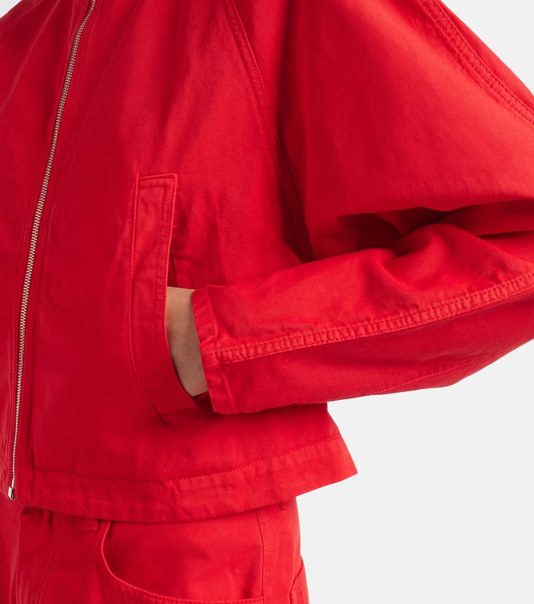 Alaïa - Round denim jacket