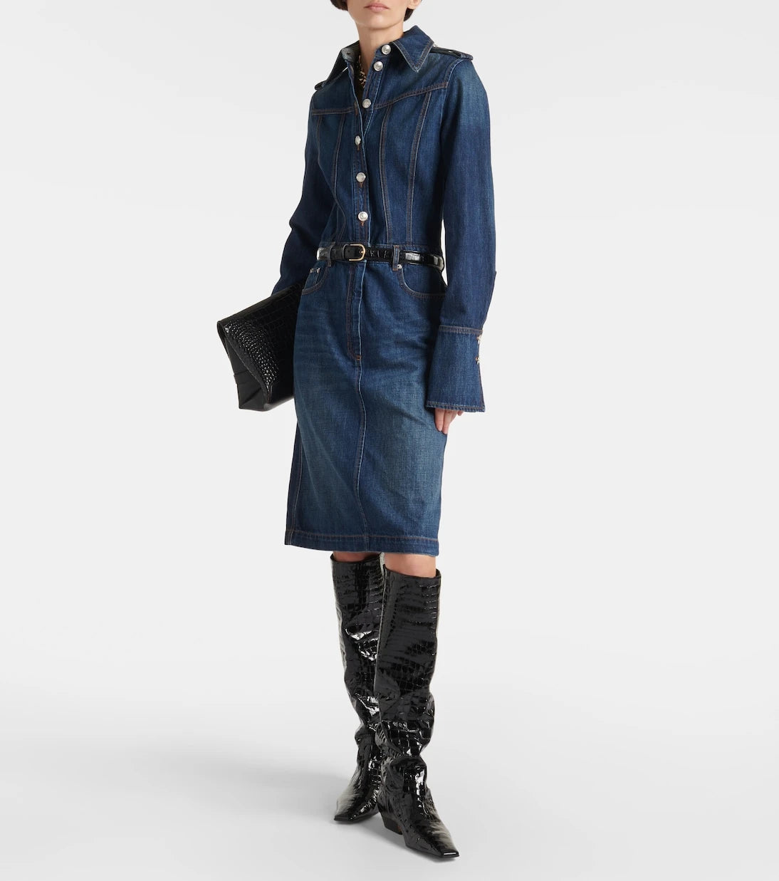 Sportmax - Denim midi dress