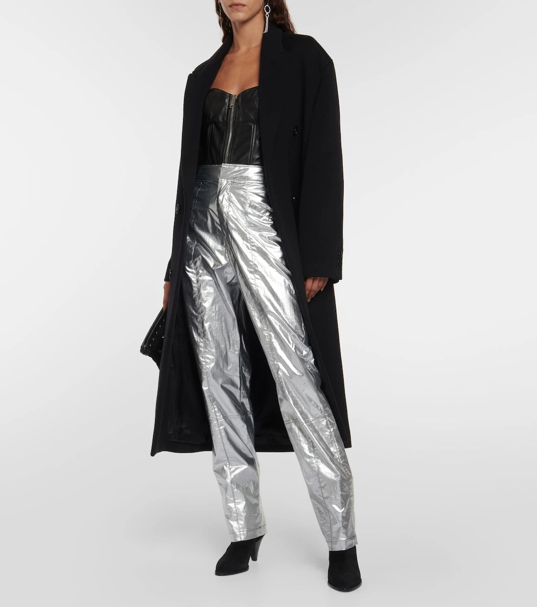 Isabel Marant - Anea high-rise coated cotton pants