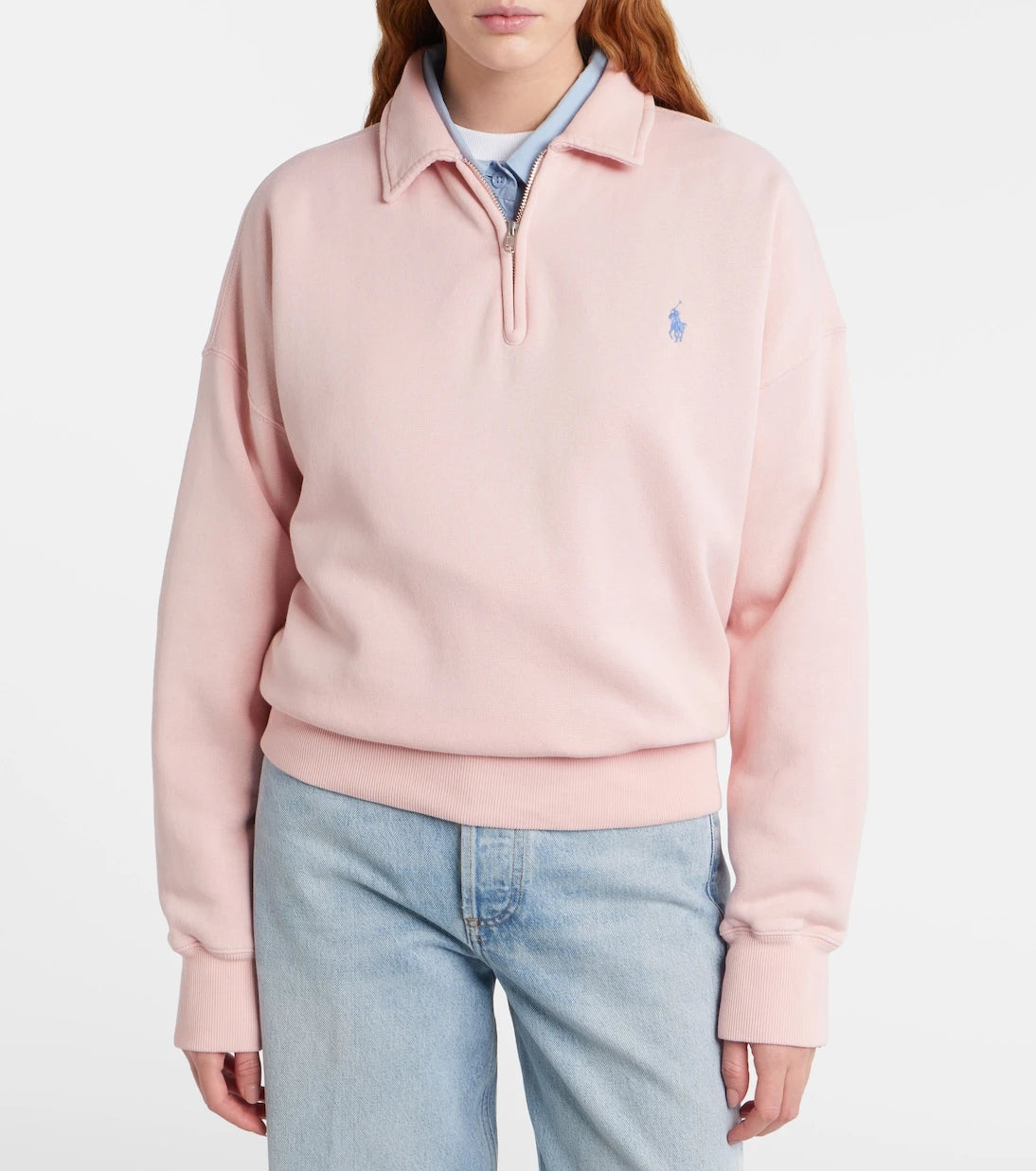Polo Ralph Lauren - Cotton-blend fleece half-zip sweatshirt