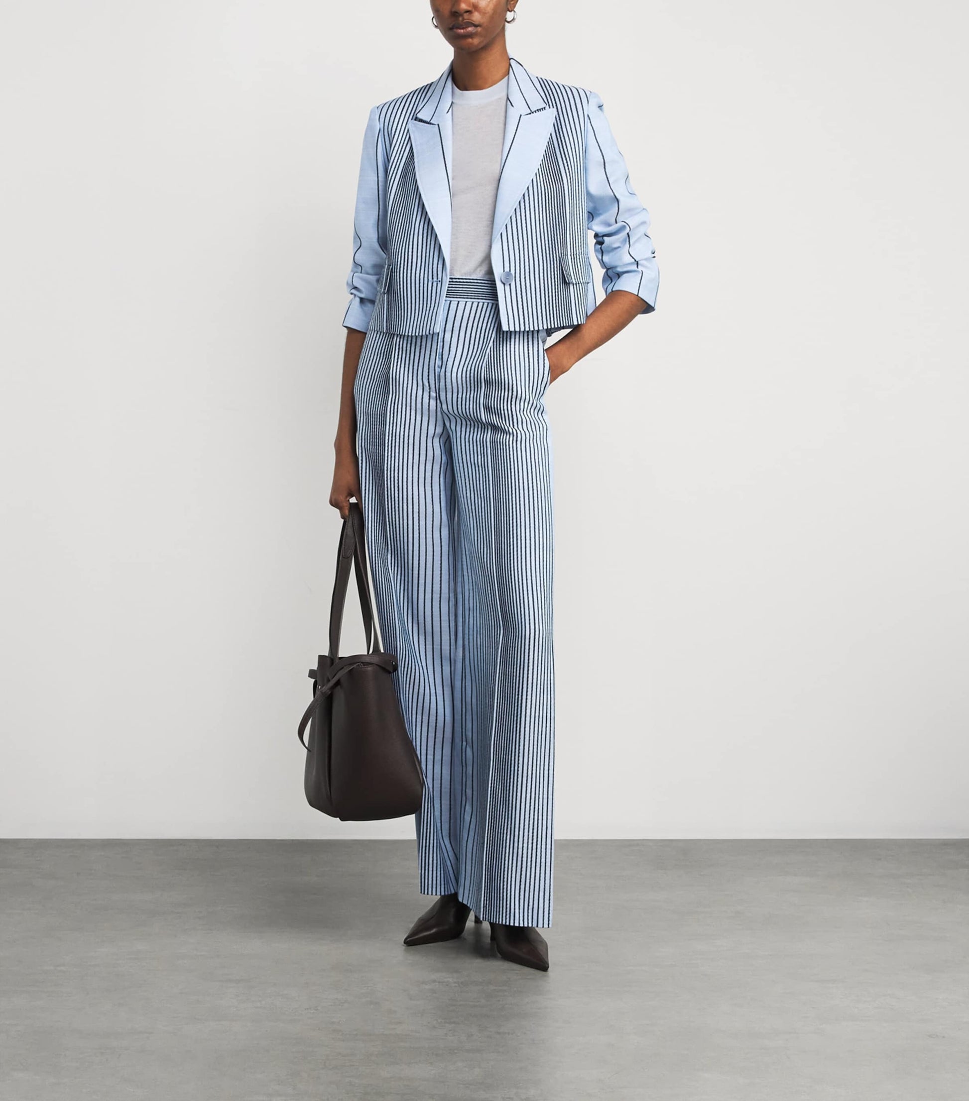 Embroidered Stripe Berlier Blazer