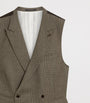 Wool Glen Check Double-Breasted Waistcoat