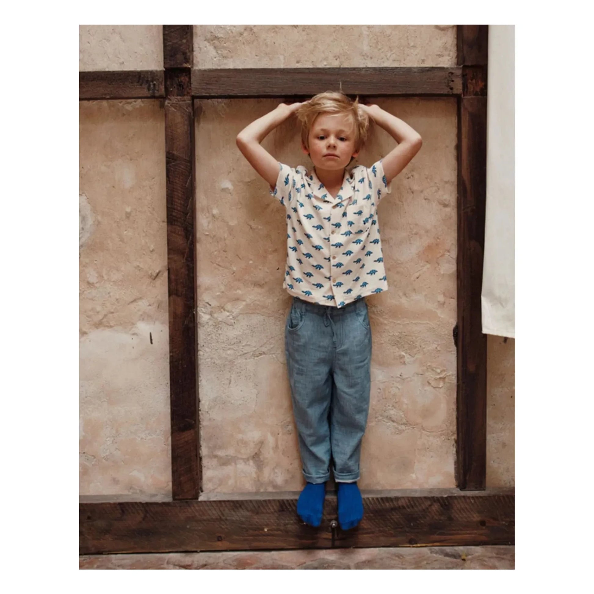 Emile et Ida - Chambray pants | Blue
