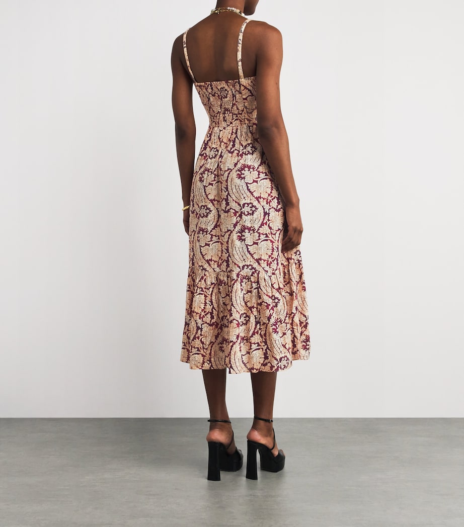 Floral Nadine Midi Dress AMRTH AMARANTHU
