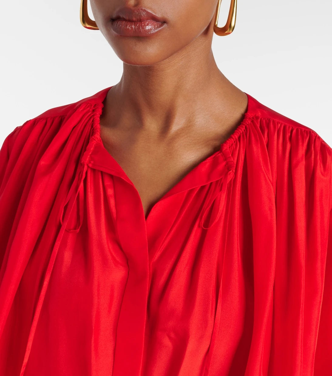 Joseph - Bristow gathered silk blouse