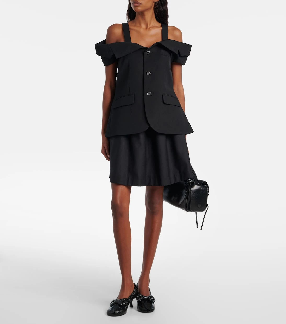 Noir Kei Ninomiya - Cutout wool top