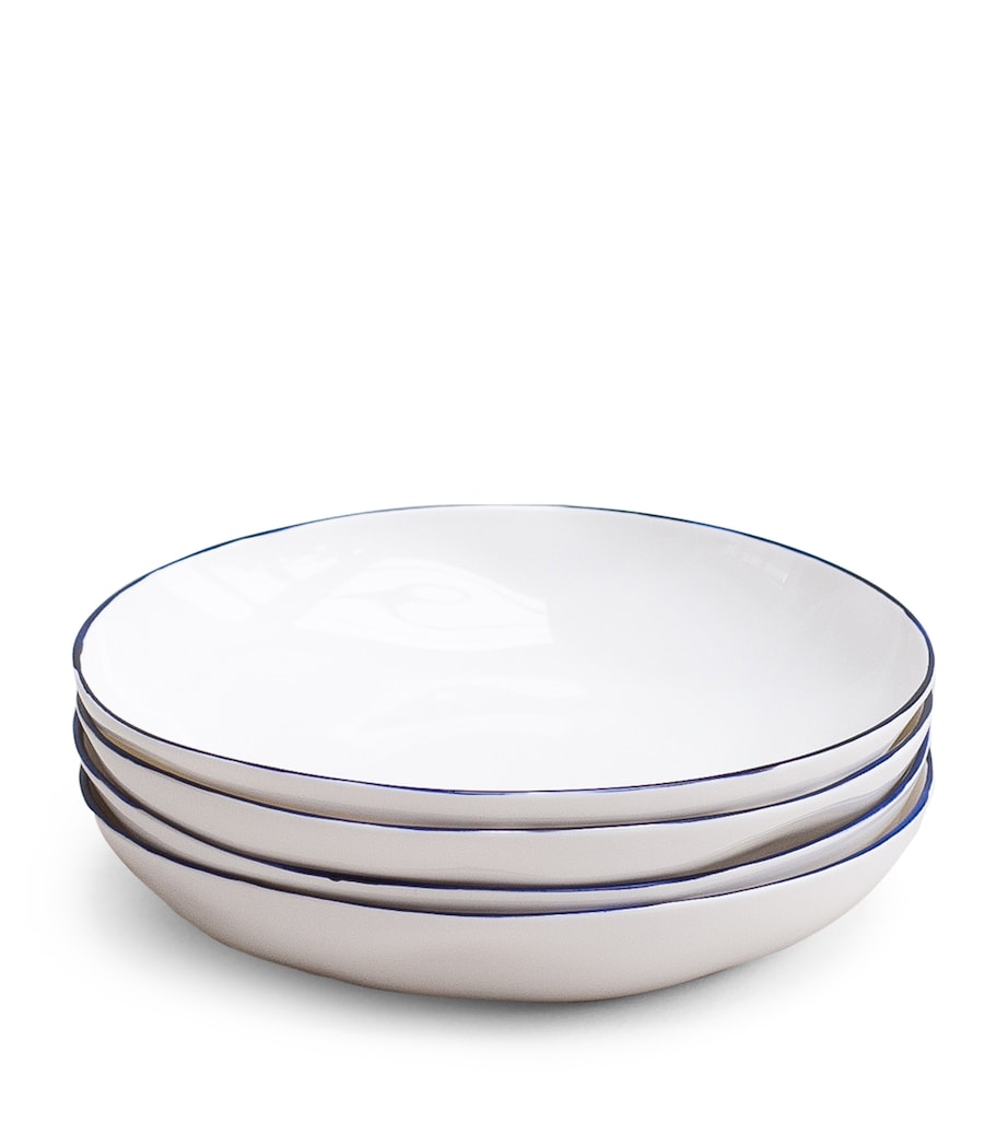 FELDSPAR Set of 4 Cobalt Pasta Bowls (22cm)