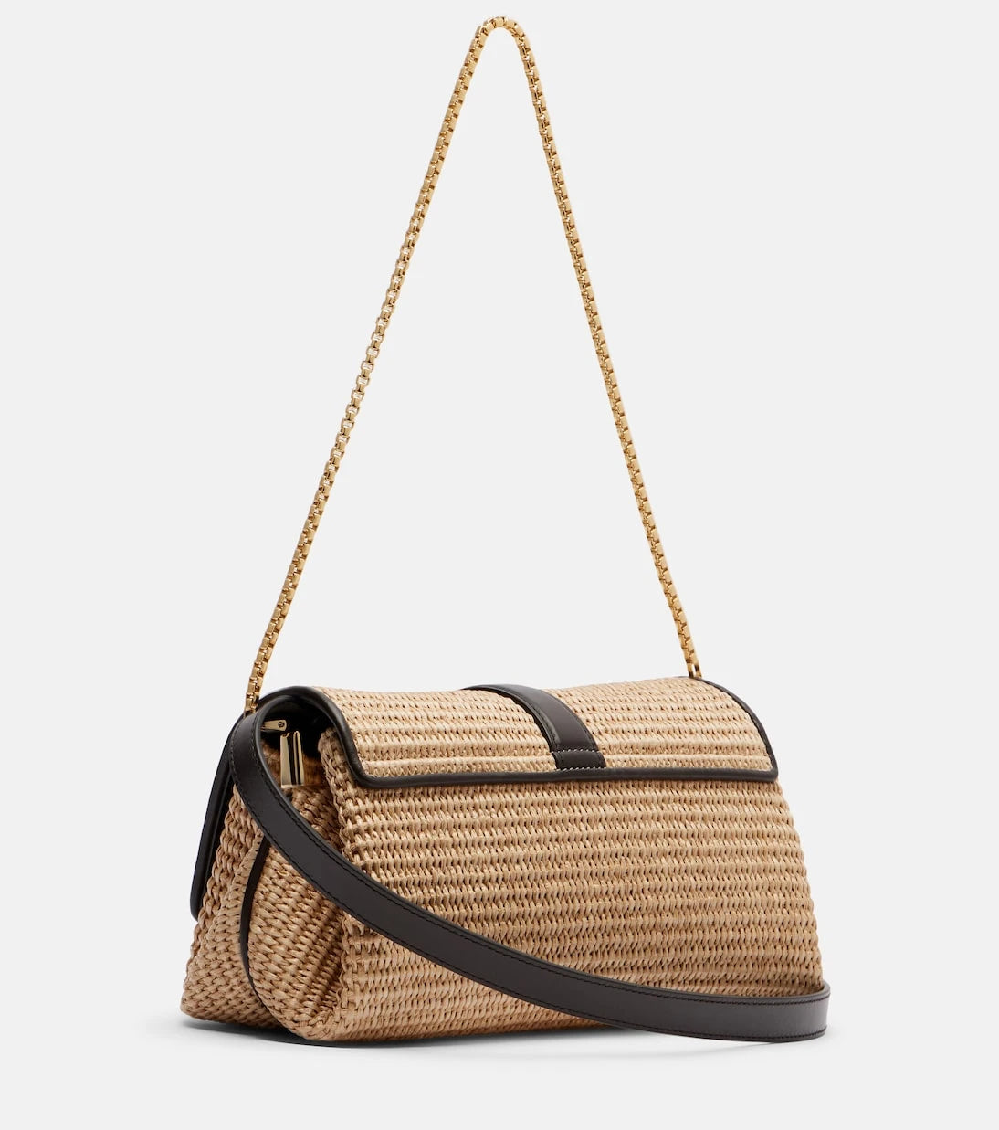 Ferragamo - Ferragamo Mia Small raffia shoulder bag