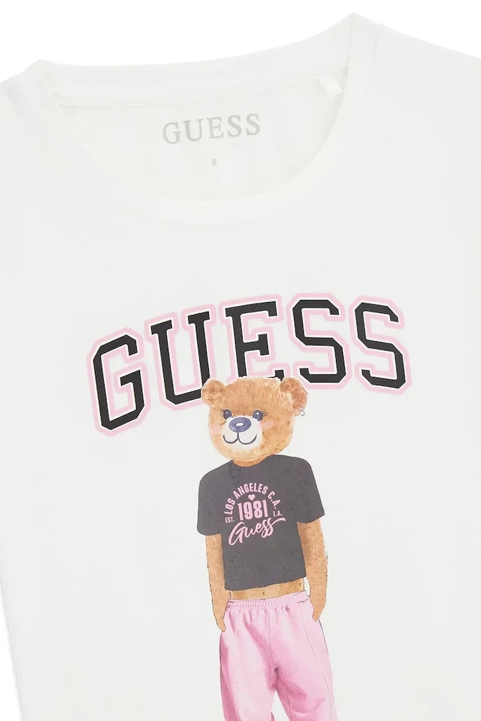Guess Çocuklar için pamuklu elastanlı tişört