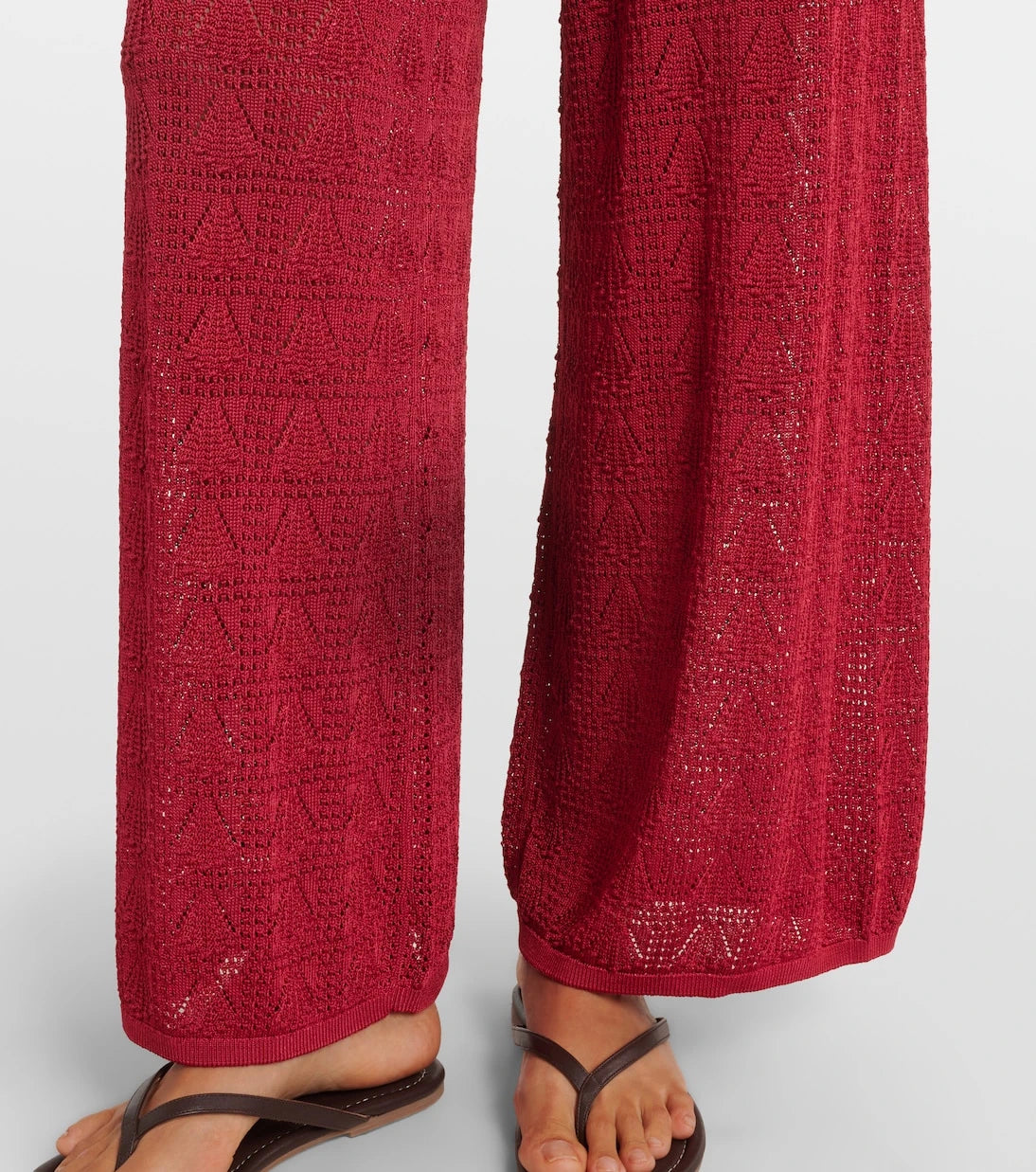 Loulou de Saison - Egeo knitted wide-leg pants