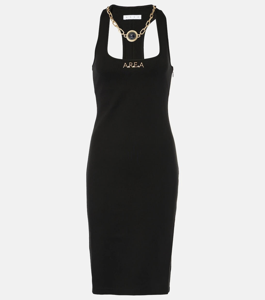 Area - Logo chain-detail midi dress