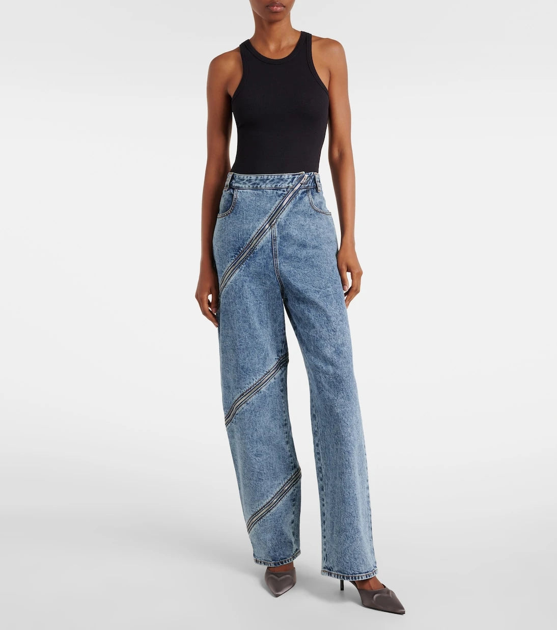 Alaïa - Le Cœur 3D 55 satin mules
