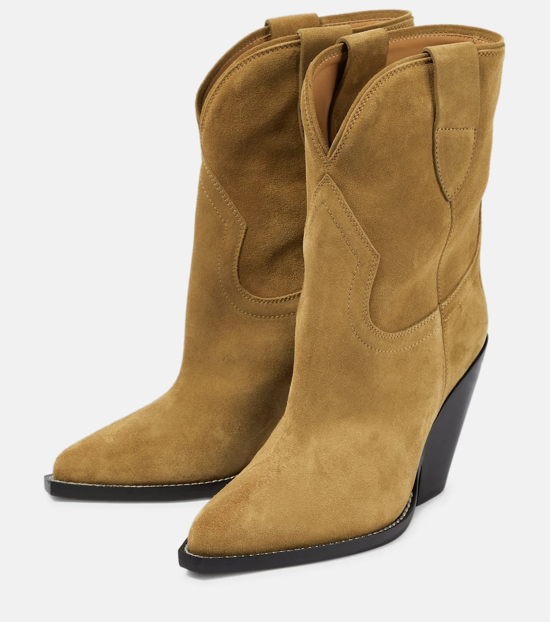 Isabel Marant - Leyane suede mid-calf cowboy boots