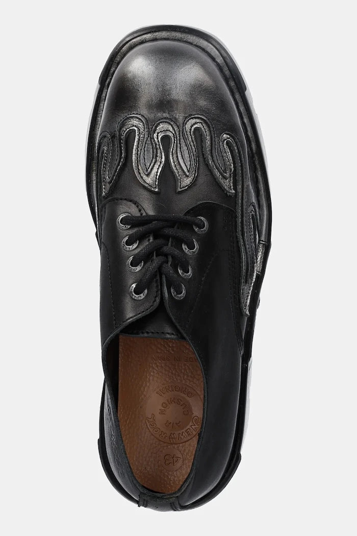 Кожени половинки обувки New Rock METALLIC