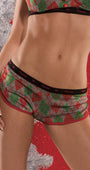 Red and Green Argyle Boyshorts