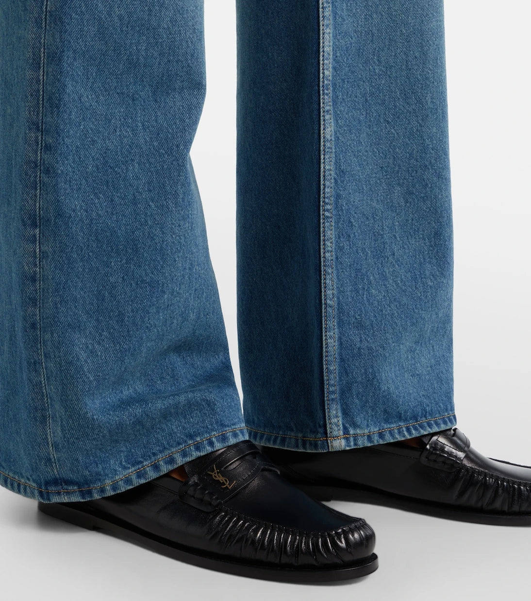 Saint Laurent - Laurent leather penny loafers