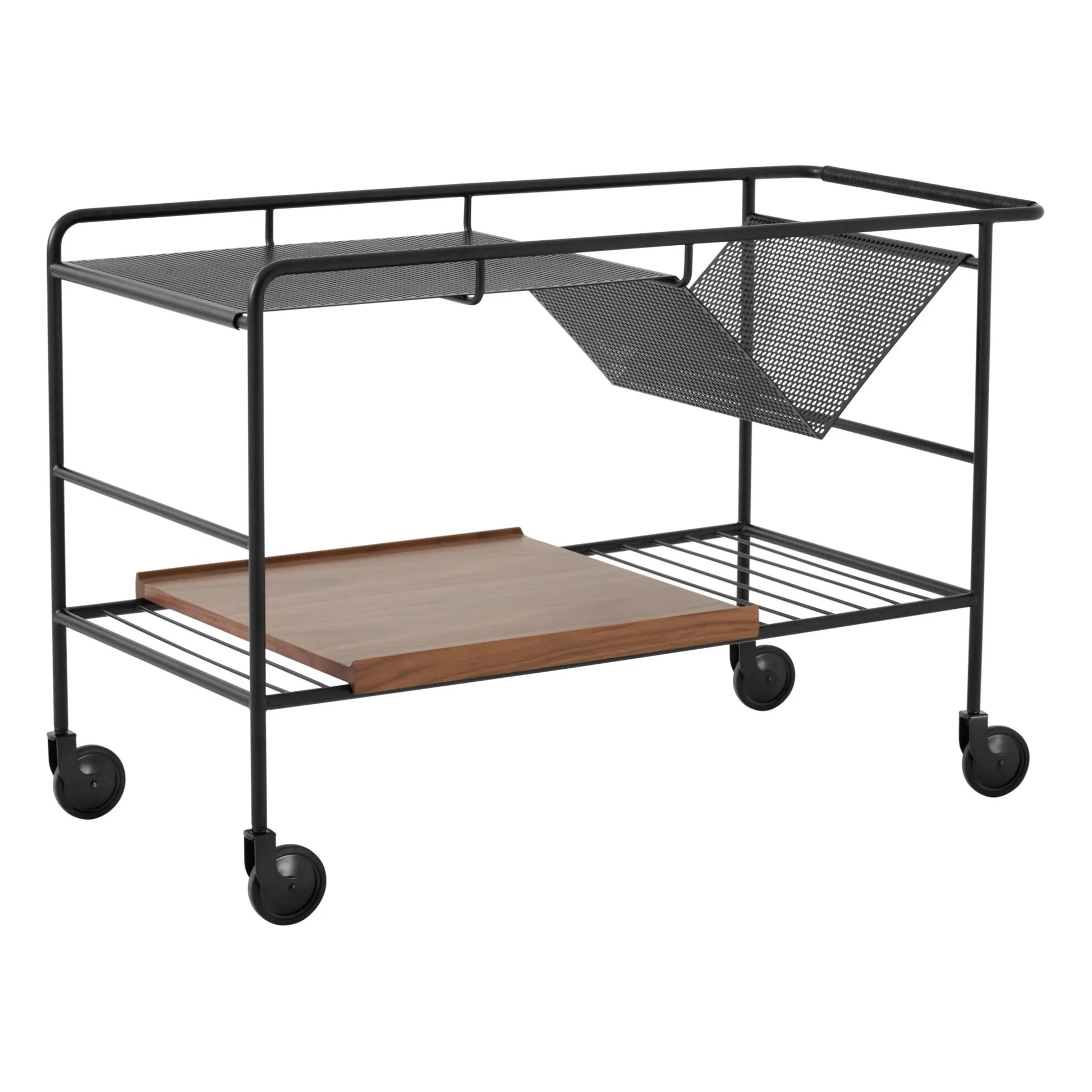& Tradition - Alima NDS1 Table on Wheels | Walnut