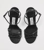 Jimmy Choo Black 1998 Leo 100 Leather Heeled Sandals